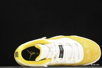 AH7860-107 Jordan Low Air 11 Snakeskin” “Yellow 0922